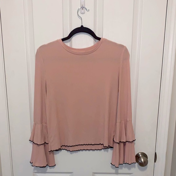 Blush Wide Sleeve Top - Picture 1 of 3